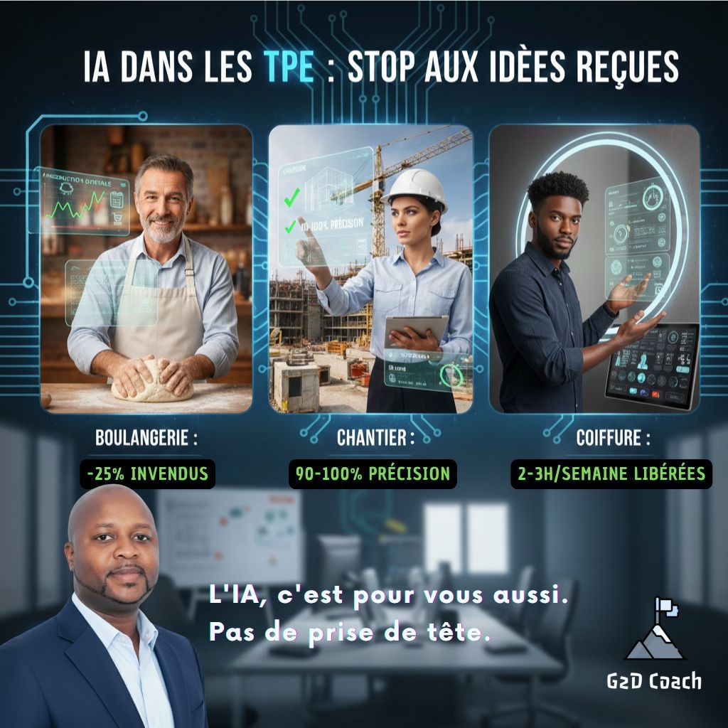 Intelligence Artificielle pour les TPE : 3 cas d'usage concrets dans des secteurs où on ne l'attend pas