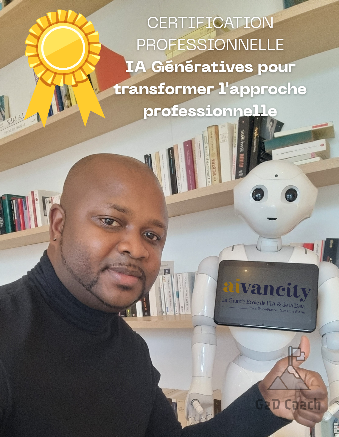 Patrick ABALO, G2D Coach, aivancity, Certification Professionnelle : IA Génératives pour transformer l'approche professionnelle